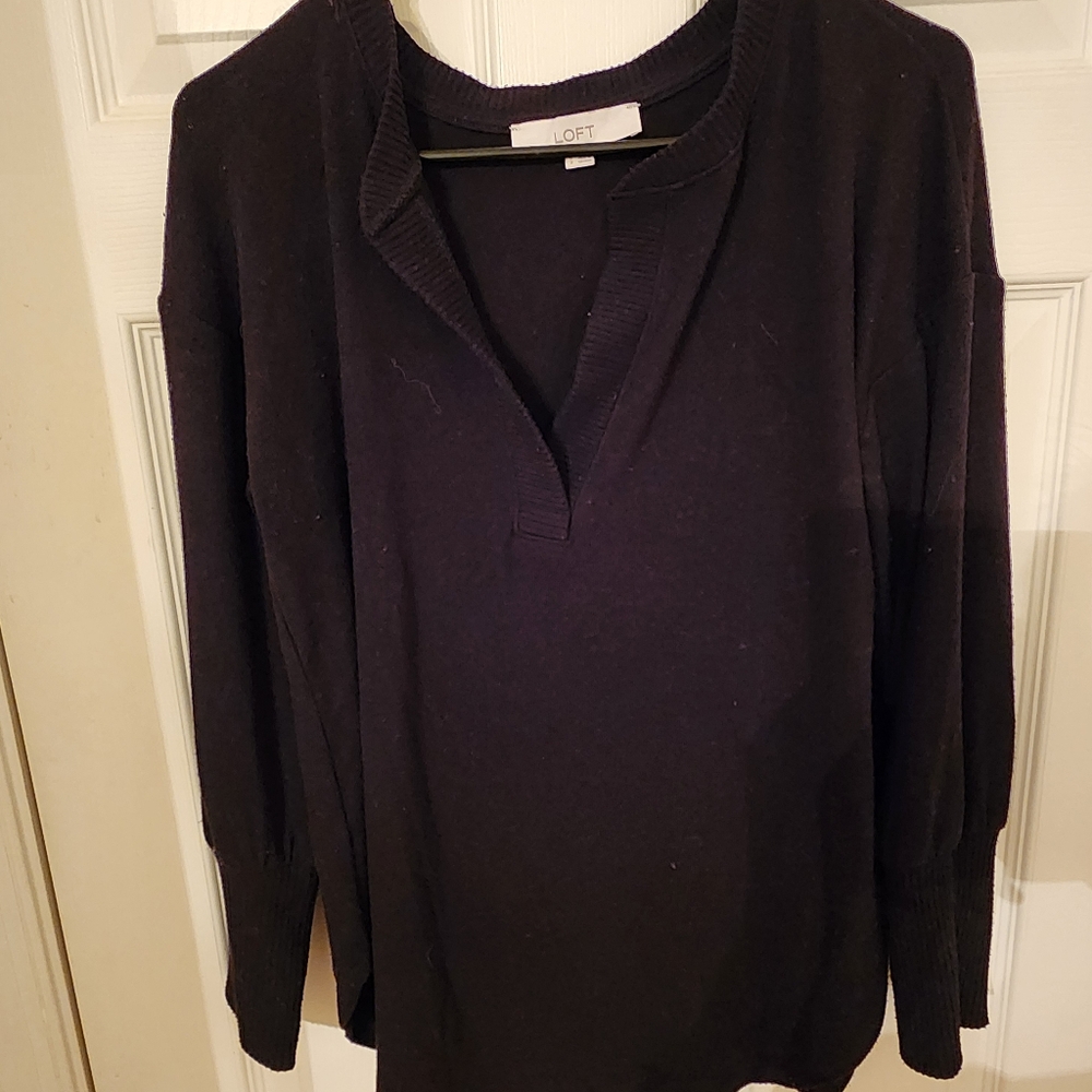 Womens Black LOFT Sweater